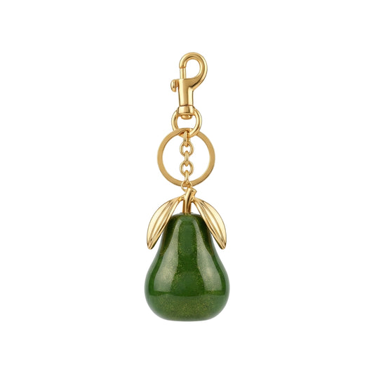 Green Pear Bag Charm