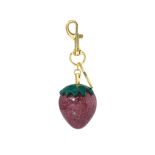 Berry Blush Strawberry Bag Charm