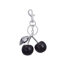 Midnight Cherry Bag Charm