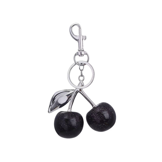 Midnight Cherry Bag Charm