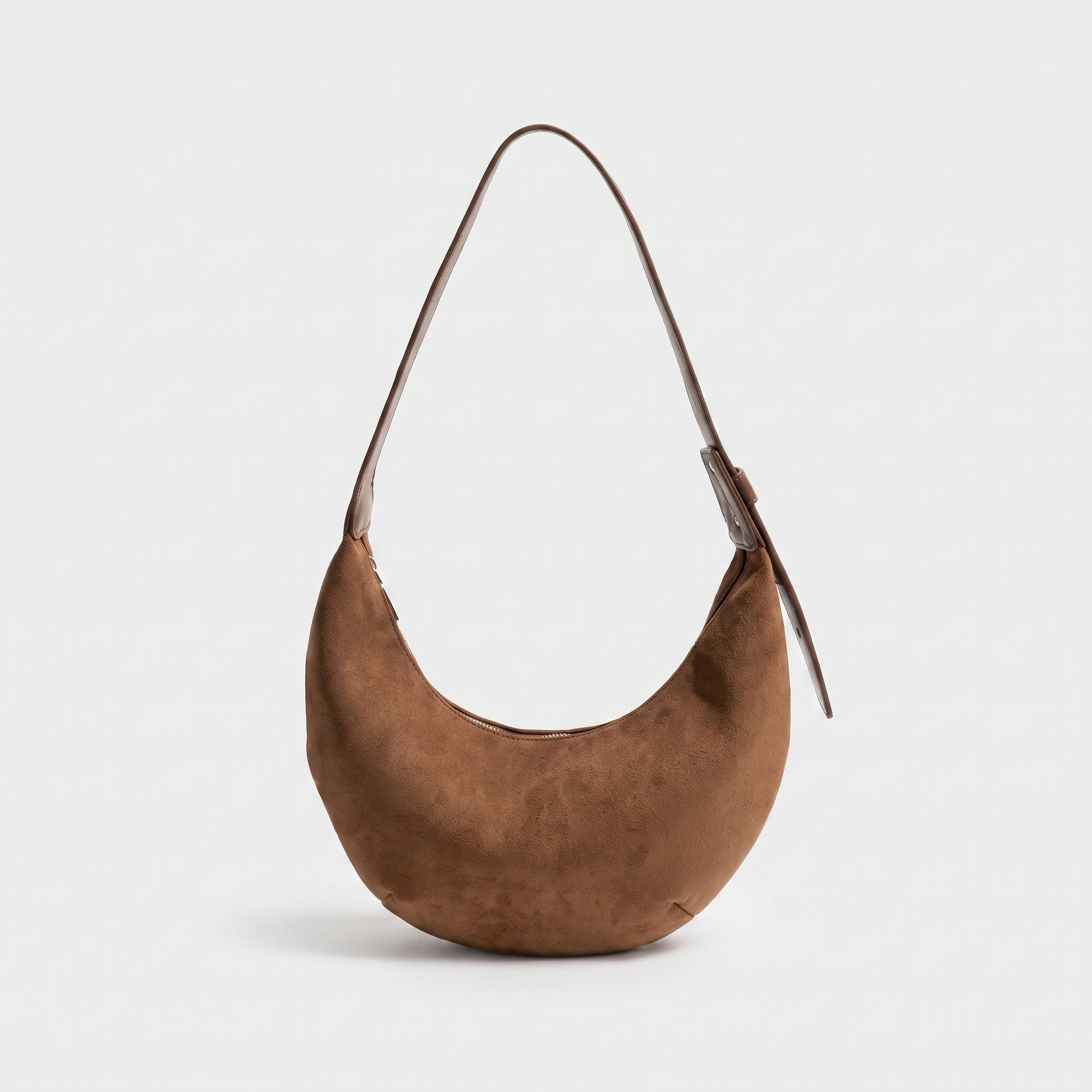 Sloane Half Moon Shoulder Bag in brown