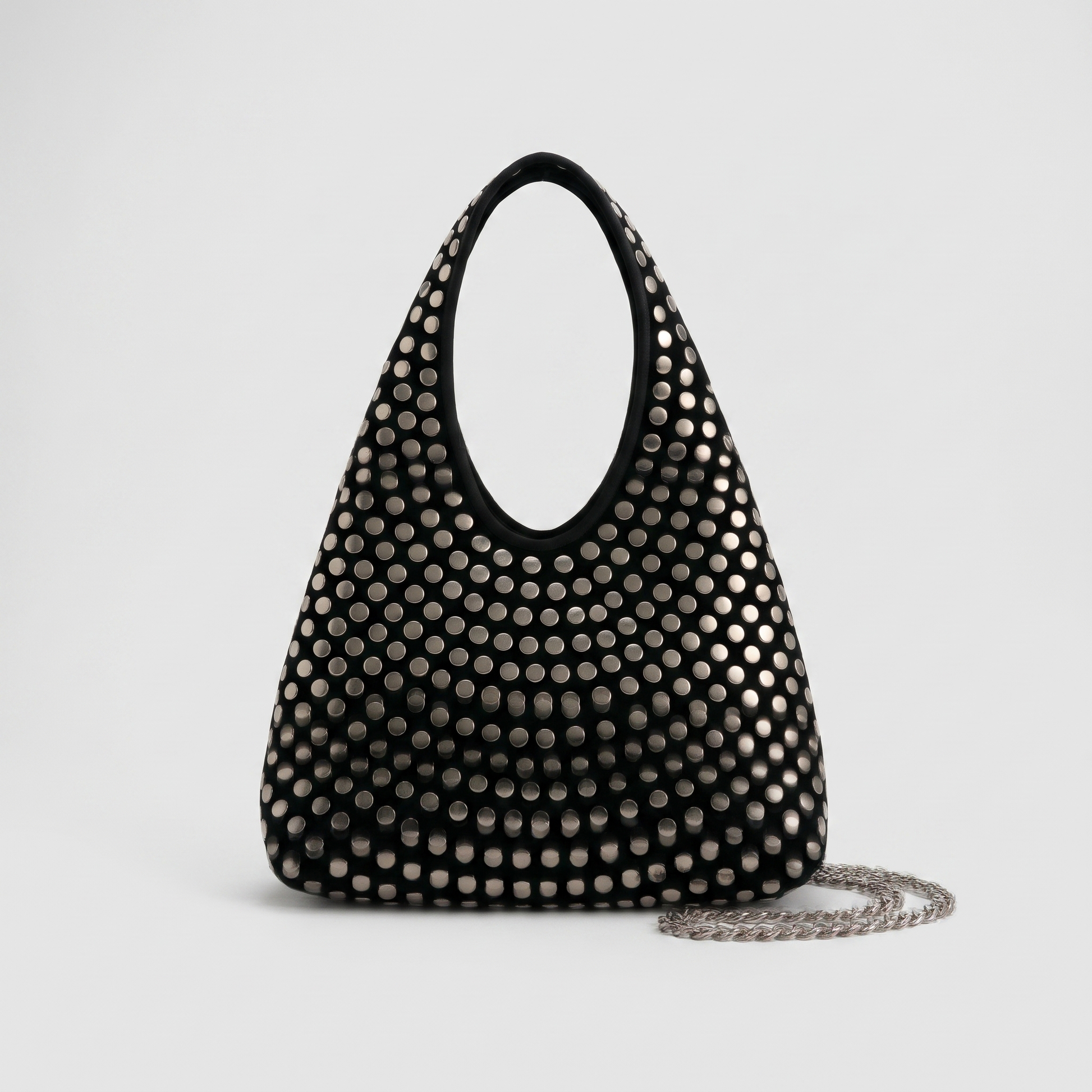 Iris Studded Chain Shoulder Bag