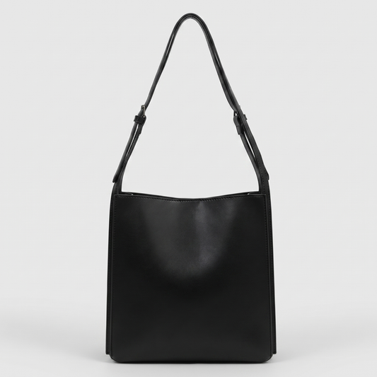 Marlow Open Top Shoulder Bag in black